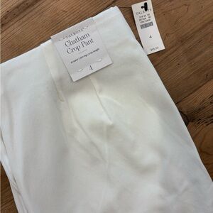 Talbots Chatham Crop Pants in Cream